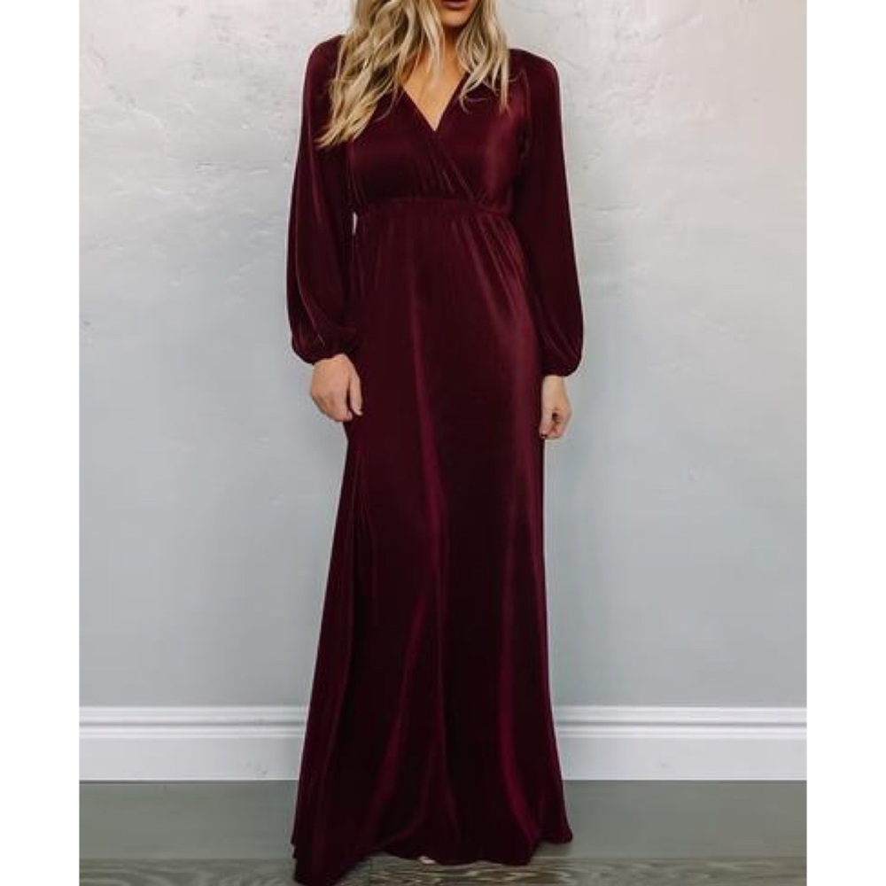Baltic Born Venus maxi dress long sleeve wrap